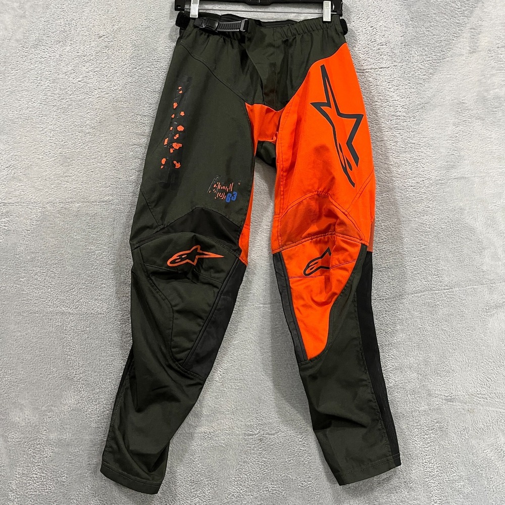Alpinestars Racer Supermatic Pants‎ Men's 26x27* Motorcross Goat Leather Belted